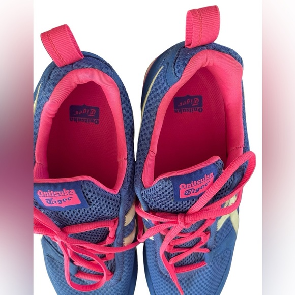 Onitsuka Tiger Ult-Racer by Asics Blue and Pink Woman’s Size 11 - Picture 7 of 9